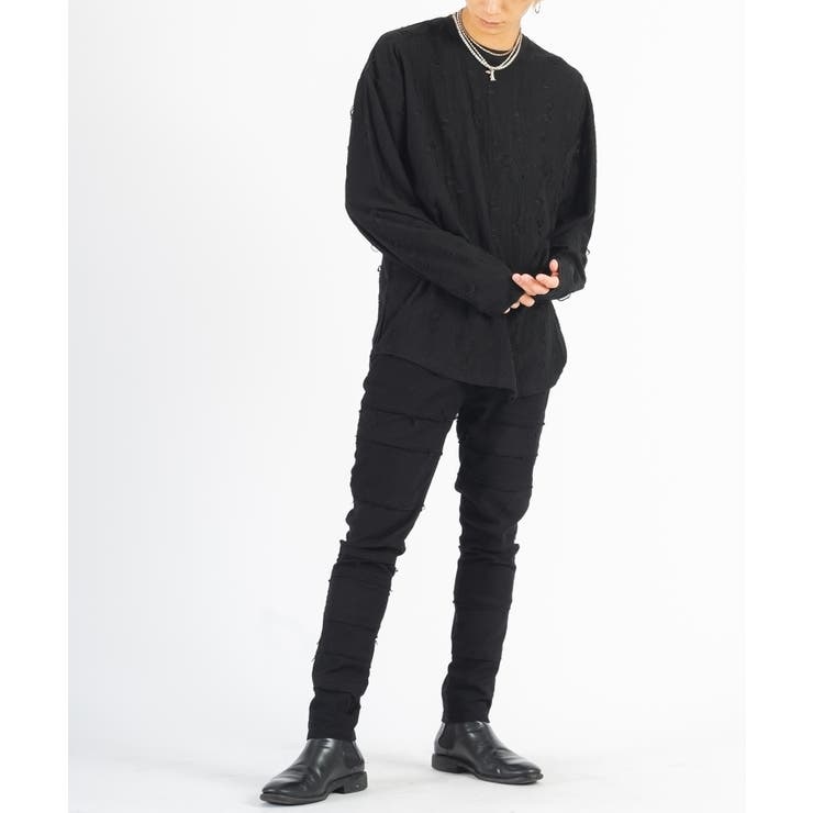 ラウンドヘム ロンT メンズ 長袖Tシャツ モード ストリート | REGIEVO | 詳細画像12 