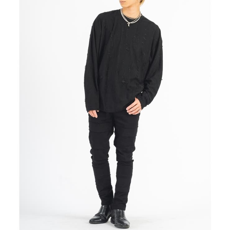 ラウンドヘム ロンT メンズ 長袖Tシャツ モード ストリート | REGIEVO | 詳細画像13 