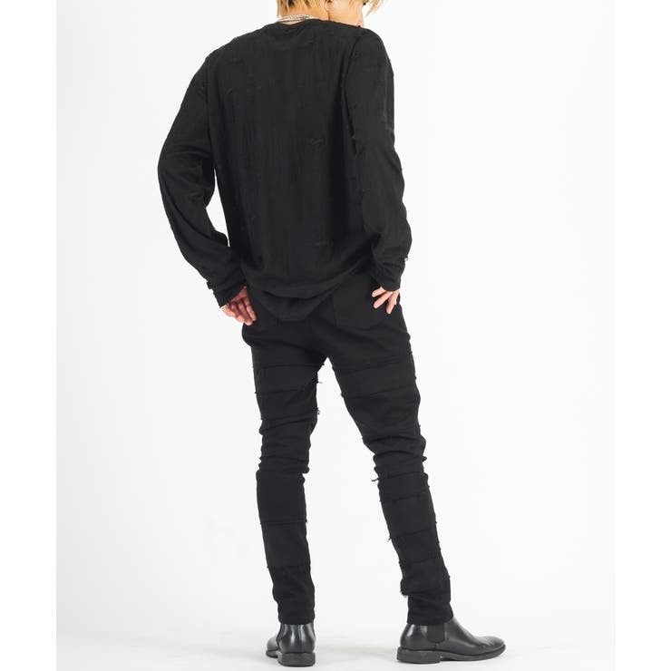 ラウンドヘム ロンT メンズ 長袖Tシャツ モード ストリート | REGIEVO | 詳細画像14 