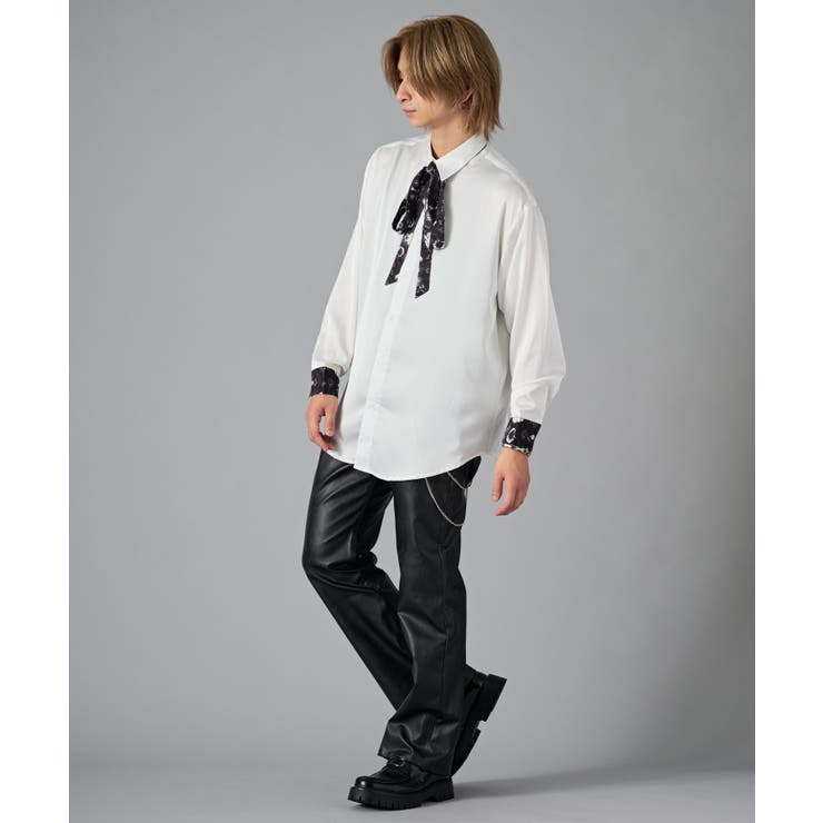 リボン付きサテンシャツ | REGIEVO | 詳細画像12 