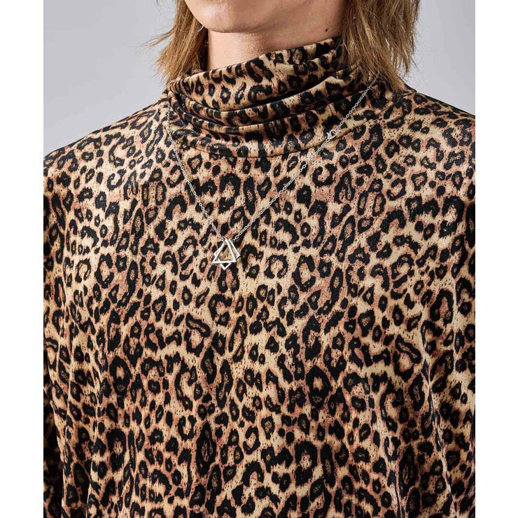 アシンメトリーレオパードタートルネック | REGIEVO | 詳細画像8 