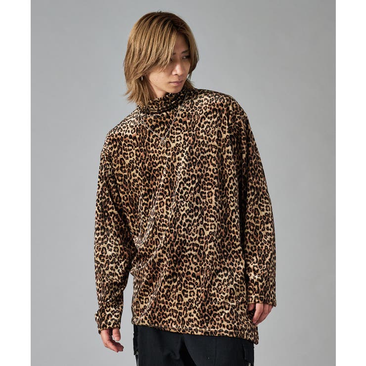 アシンメトリーレオパードタートルネック | REGIEVO | 詳細画像2 