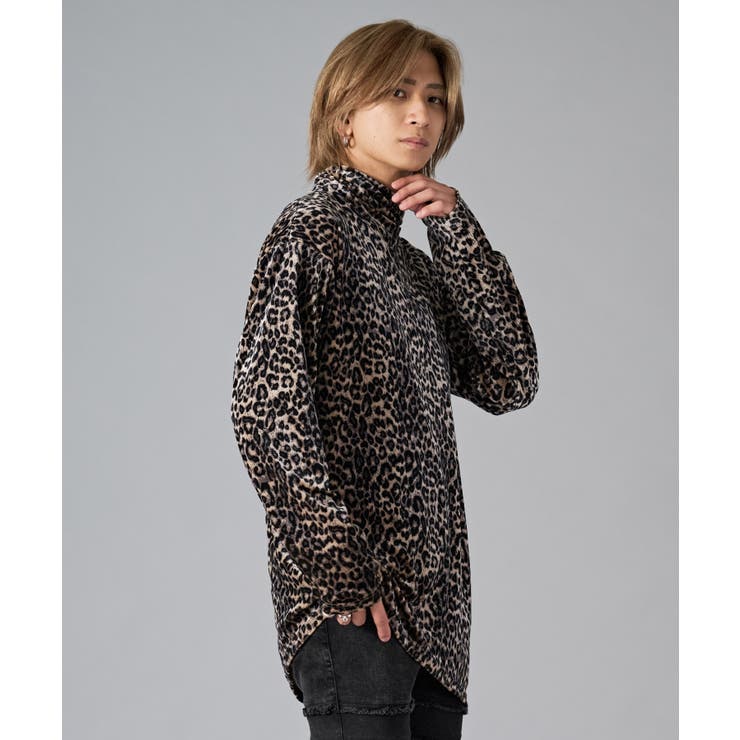 アシンメトリーレオパードタートルネック | REGIEVO | 詳細画像6 