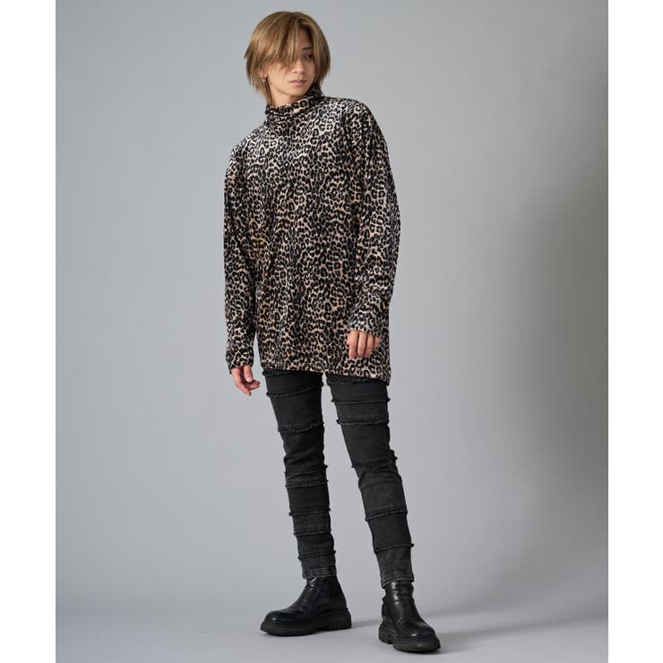 アシンメトリーレオパードタートルネック | REGIEVO | 詳細画像14 
