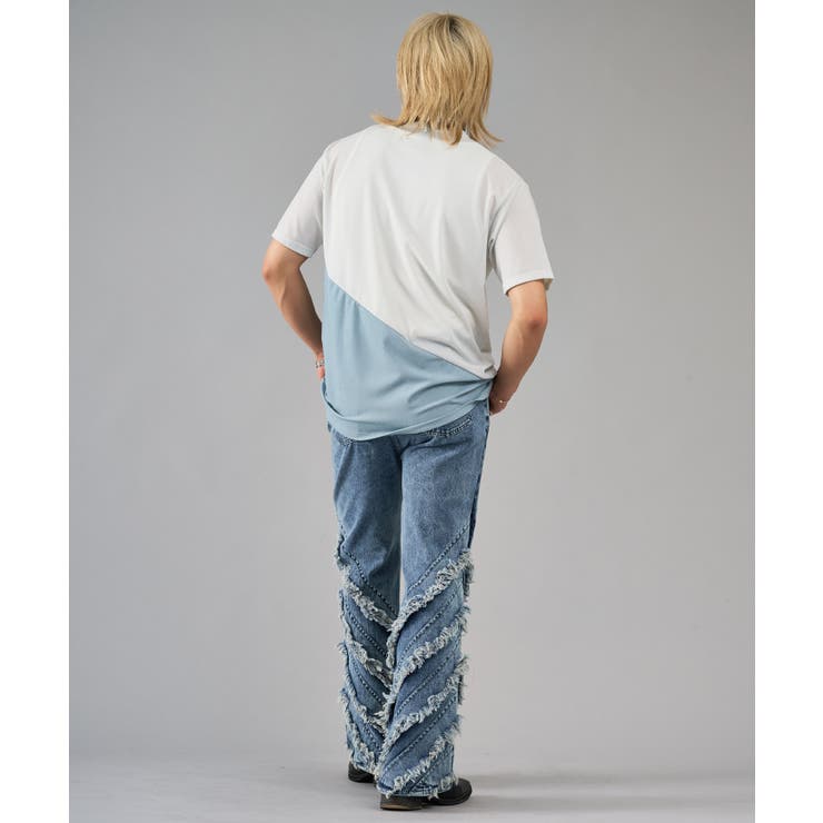 ネックレス付き配色切り替えTシャツ | REGIEVO | 詳細画像12 