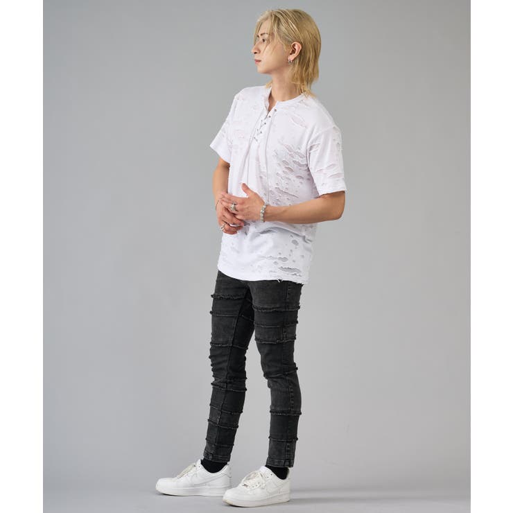 チェーンレースアップTシャツ | REGIEVO | 詳細画像15 
