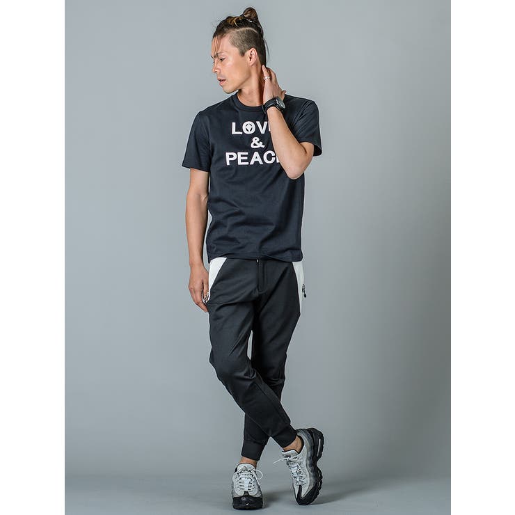 LOVE&PEACEメッセージプリントTシャツ[品番：LEVM0000745]｜REGIEVO