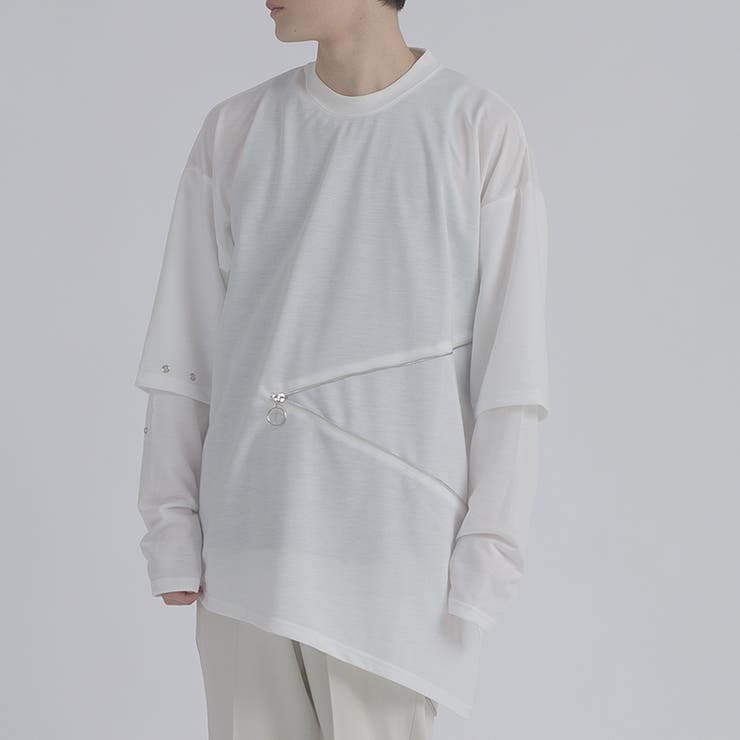 WHITE | フェイクレイヤードロンT | REGIEVO