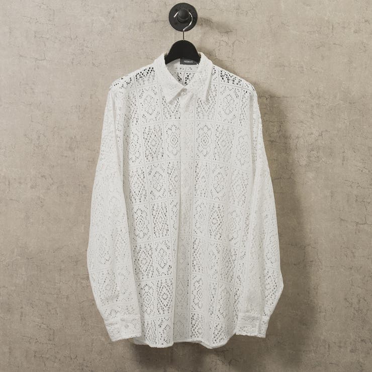 WHITE | メッシュドルマンシャツ | REGIEVO