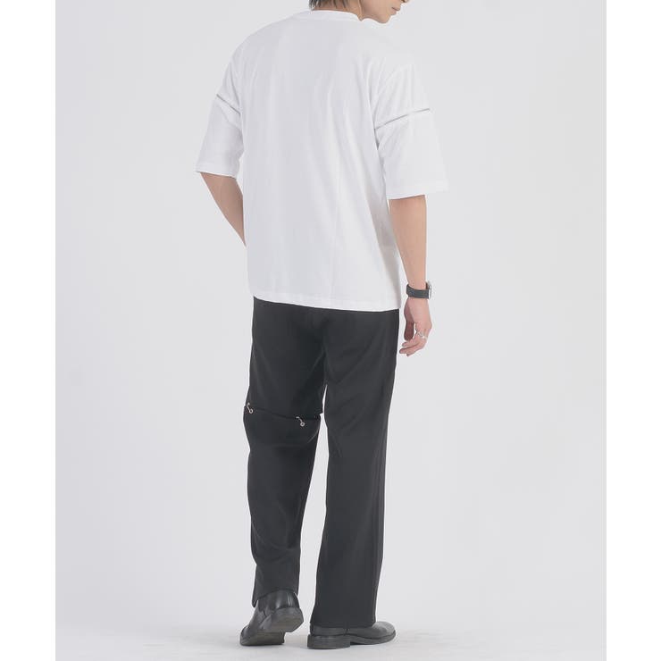 2wayファスナースリーブTシャツ[品番：LEVM0001627]｜REGIEVO