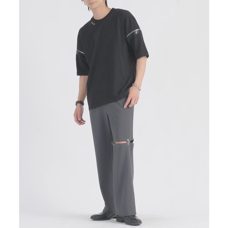 2wayファスナースリーブTシャツ | REGIEVO | 詳細画像14 