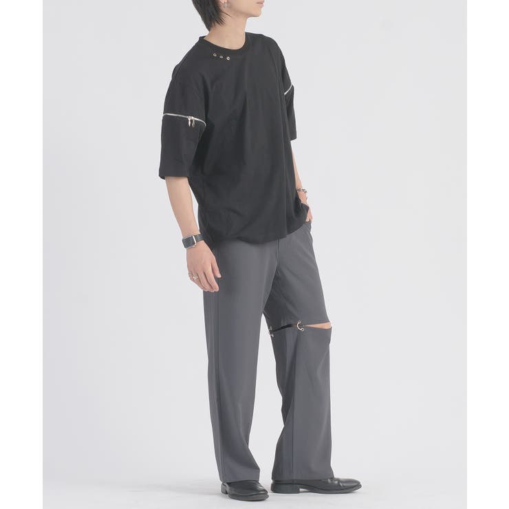 2wayファスナースリーブTシャツ | REGIEVO | 詳細画像18 