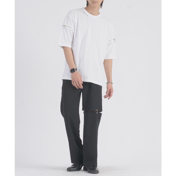 2wayファスナースリーブTシャツ | REGIEVO | 詳細画像6 