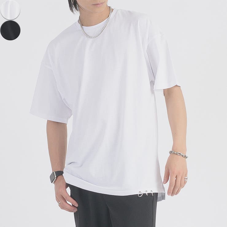 裾ピアス付きTシャツ | REGIEVO | 詳細画像1 