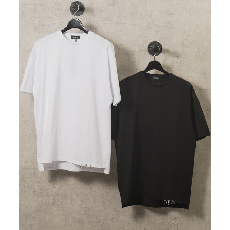 裾ピアス付きTシャツ | REGIEVO | 詳細画像2 