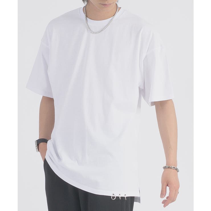 裾ピアス付きTシャツ | REGIEVO | 詳細画像4 