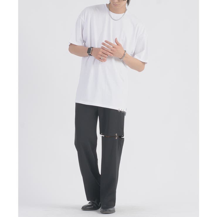 裾ピアス付きTシャツ | REGIEVO | 詳細画像6 