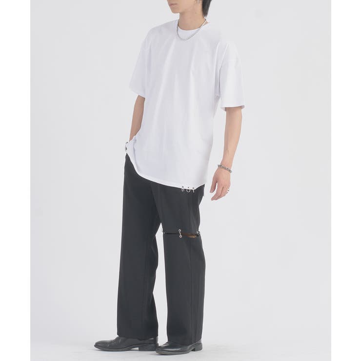 裾ピアス付きTシャツ | REGIEVO | 詳細画像9 