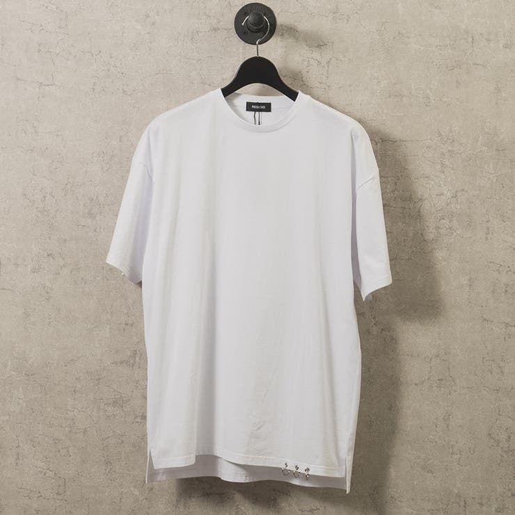 WHITE | 裾ピアス付きTシャツ | REGIEVO