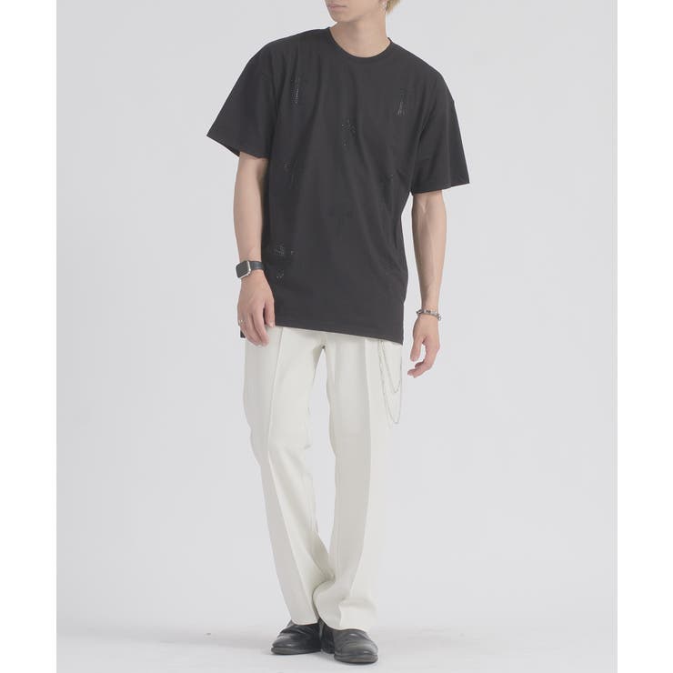 クロスラインストーンTシャツ | REGIEVO | 詳細画像13 