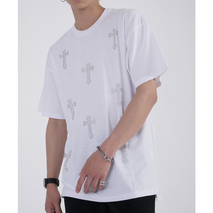 クロスラインストーンTシャツ | REGIEVO | 詳細画像23 
