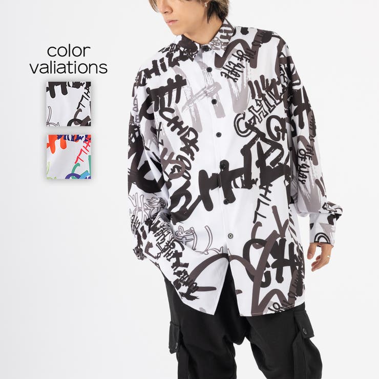 総柄シャツ[品番：LEVM0009187]｜REGIEVO（レジエボ）のメンズ