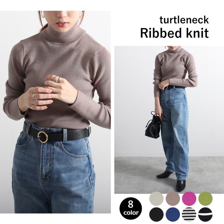 タートルネック ニット レディース | LAPULE  | 詳細画像1 