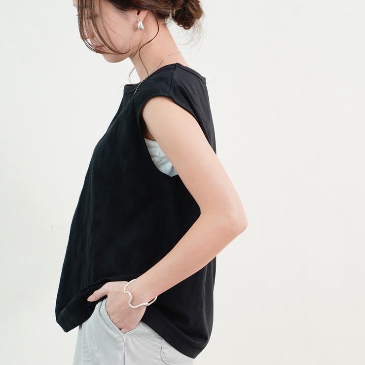 ノースリーブ フレンチスリーブ プルオーバー | relaclo | 詳細画像10 