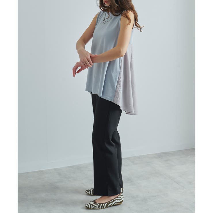 異素材 ドッキングトップス ノースリーブ | relaclo | 詳細画像16 