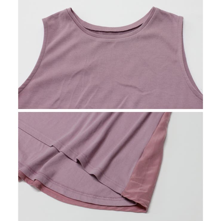 異素材 ドッキングトップス ノースリーブ | relaclo | 詳細画像19 