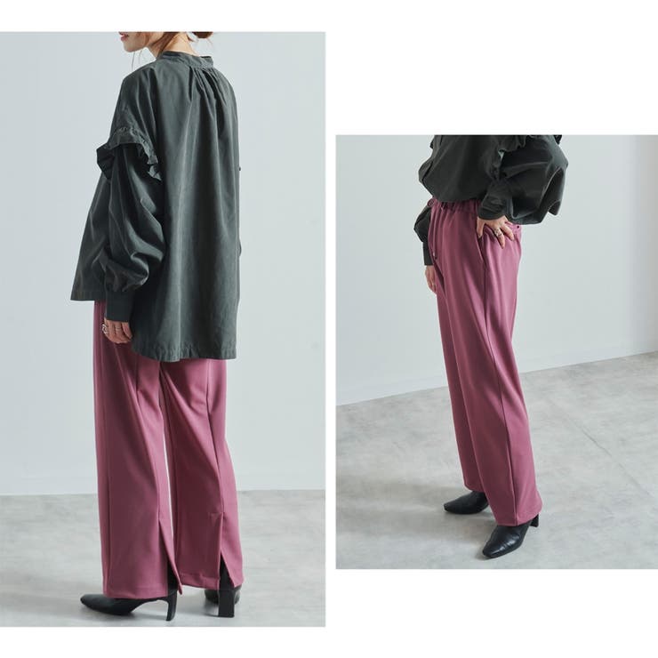 イージーパンツ レディース バックスリット | relaclo | 詳細画像12 