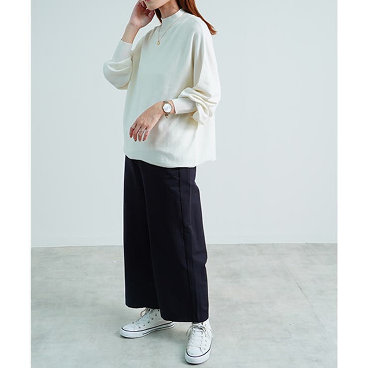 モックネック レディース ニット[品番：RLCW0004412]｜relaclo