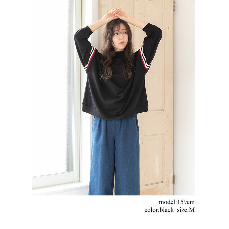 レディースファッション通販袖ラインプルオーバーm 大きいサイズ 韓国 品番 Rlcw Relaclo リラクロ のレディースファッション 通販 Shoplist ショップリスト