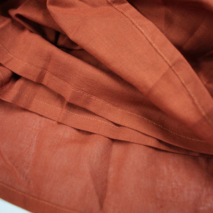 スカート大きいサイズロングフレアカジュアルナチュラルウエストゴムコットンボイルM… | LAPULE  | 詳細画像9 