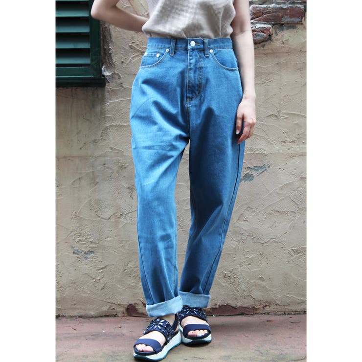 大きいサイズデニムパンツワイドパンツビッグシルエットハイウエスト