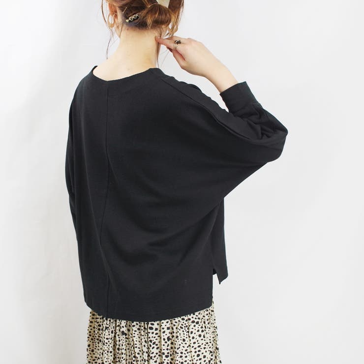 トップスゆったり体型カバードルマンリラックスルームウェア部屋着ボーダーシンプルカ… | LAPULE  | 詳細画像10 