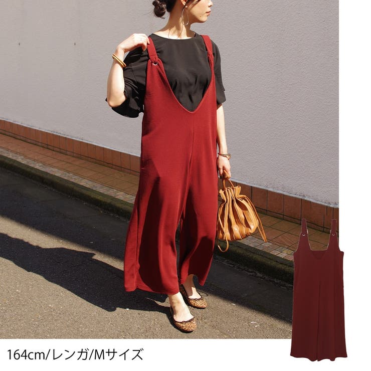 サロペット大きめゆったり体型カバーカジュアルリラックス冬30代40代プチプラママ 品番 Sklw Lapule ラピュレ のレディースファッション通販 Shoplist ショップリスト