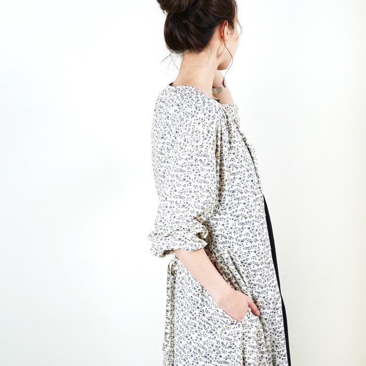 花柄ワンピース ワンピース ロング | LAPULE  | 詳細画像19 
