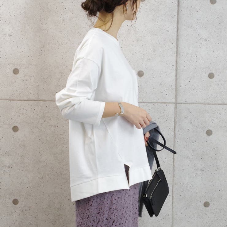 ロンTトップス長袖プルオーバー冬ゆったり大きめ体型カバーカジュアルルームウェアプ… | LAPULE  | 詳細画像9 