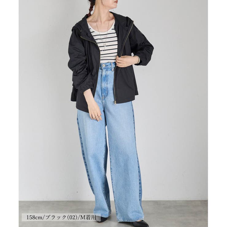春アウタースプリングコートマウンテンパーカーバックフリルレディースファッション春夏30代20代40代シンプル