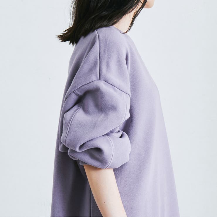 裏起毛ワンピース長袖冬ゆったり大きいサイズ体型カバーラウンドヘム前後差部屋着ルー 品番 Sklw Lapule ラピュレ のレディースファッション通販 Shoplist ショップリスト