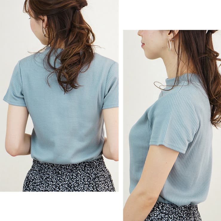 Tシャツ 半袖 リブ | LAPULE  | 詳細画像8 
