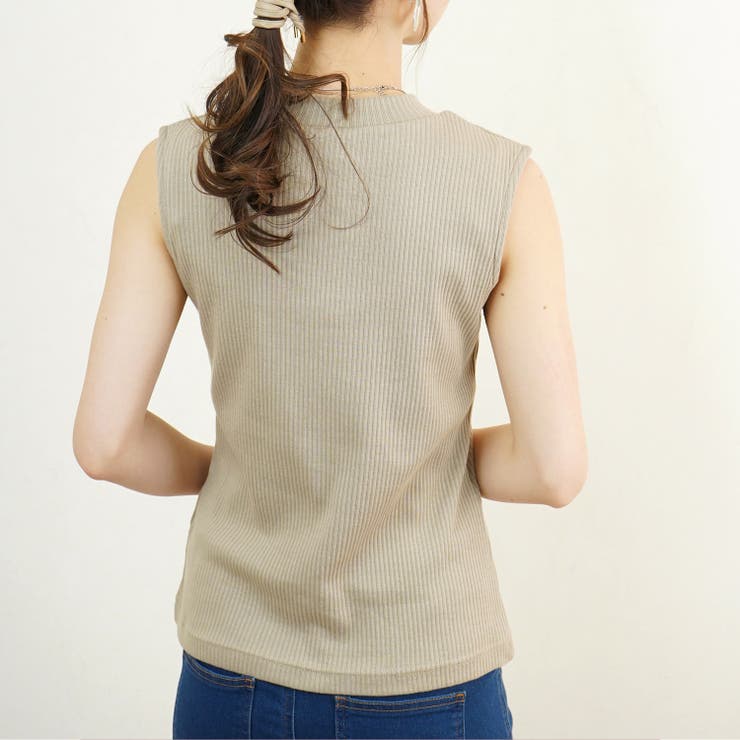 ノースリーブ リブ ハイネック | relaclo | 詳細画像12 