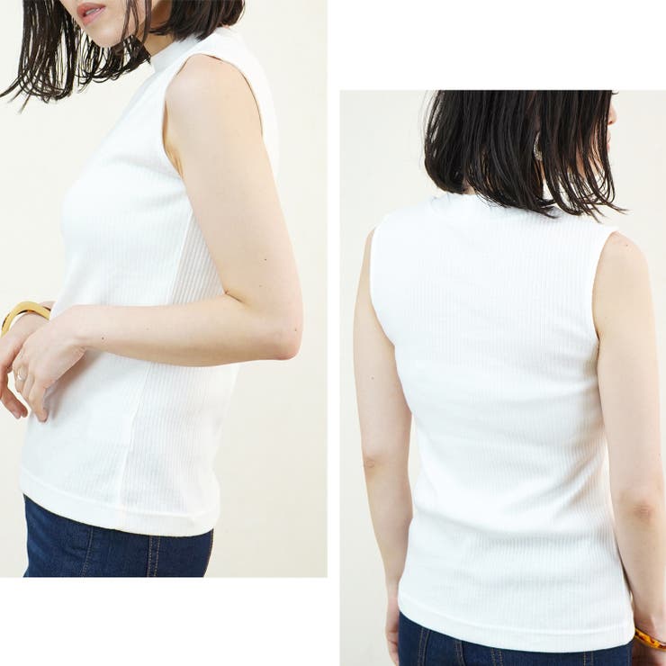 ノースリーブ リブ ハイネック | relaclo | 詳細画像16 