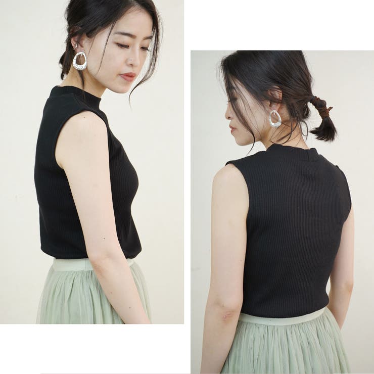 ノースリーブ リブ ハイネック | relaclo | 詳細画像19 