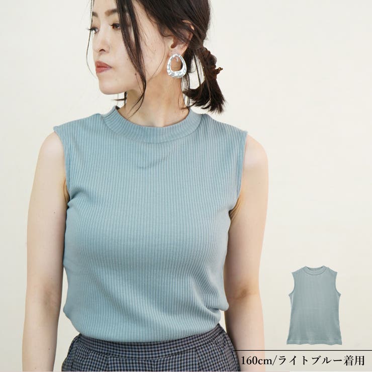 ノースリーブ リブ ハイネック | relaclo | 詳細画像3 