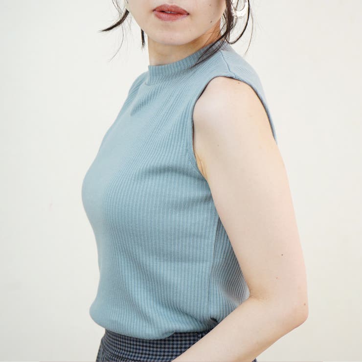 ノースリーブ リブ ハイネック | relaclo | 詳細画像4 