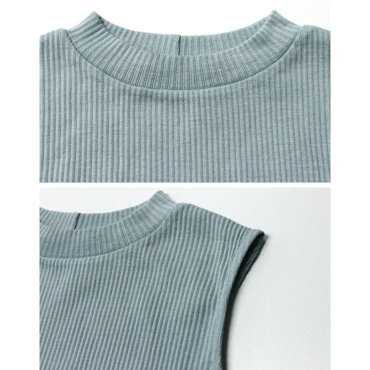 ノースリーブ リブ ハイネック | relaclo | 詳細画像7 
