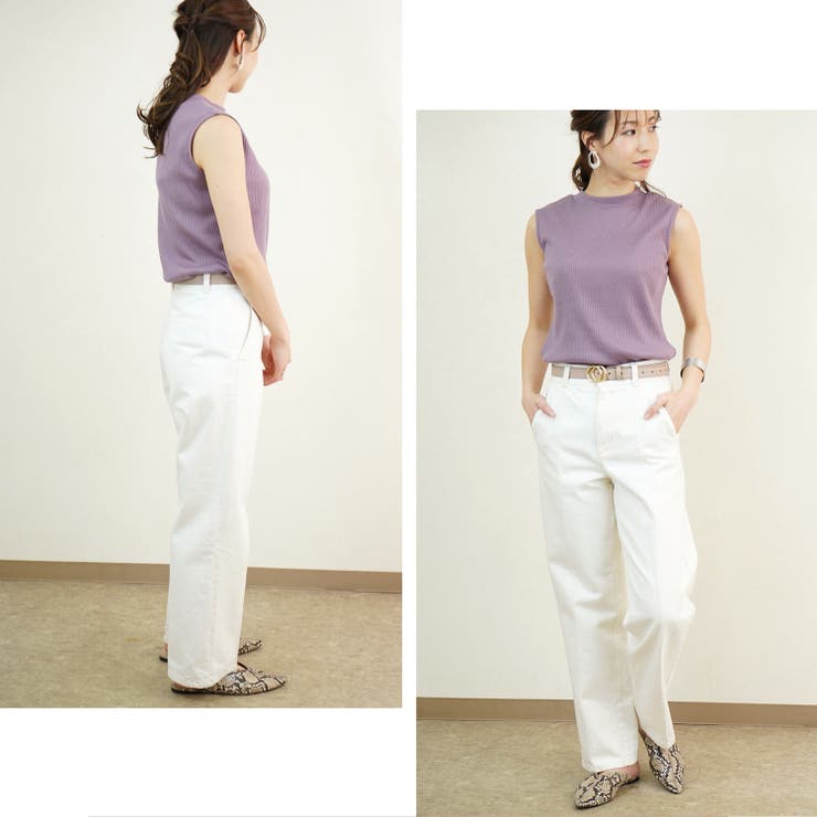 ノースリーブ リブ ハイネック | relaclo | 詳細画像10 