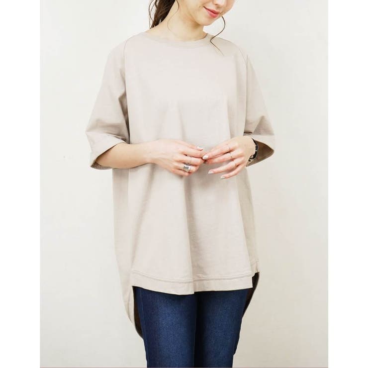 トップス 半袖 バックヘンリー | LAPULE  | 詳細画像8 